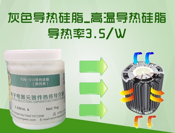 灰色导热硅脂_高温导热硅脂-导热率3.5/W